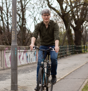 Daniel Bussenius auf dem Weg zum Plötzensee